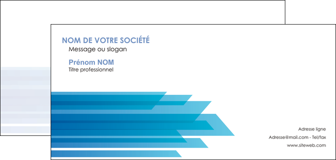 imprimerie carte de correspondance bleu couleurs froides trait MFLUOO59616