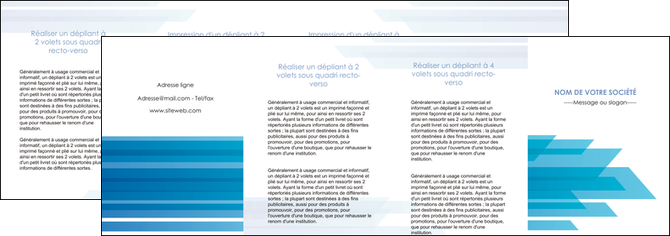 modele en ligne depliant 4 volets  8 pages  bleu couleurs froides trait MFLUOO59628