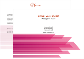faire set de table rose fond rose trait MLIG59640