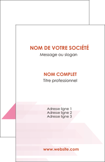 faire carte de visite rose fond rose trait MLIG59650