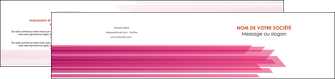 imprimerie depliant 2 volets  4 pages  rose fond rose trait MLIG59676