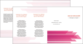 modele depliant 4 volets  8 pages  rose fond rose trait MLIG59686
