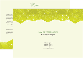 creer modele en ligne set de table graphisme vert fond vert colore MIF60034