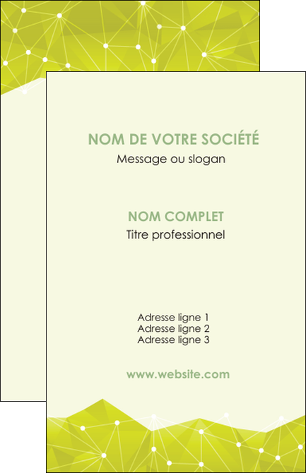 imprimerie carte de visite graphisme vert fond vert colore MIDBE60044
