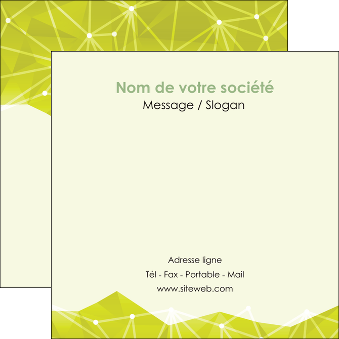 imprimer flyers graphisme vert fond vert colore MIDBE60068