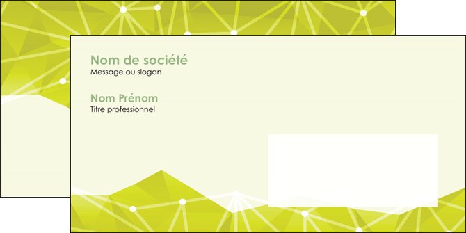 imprimerie enveloppe graphisme vert fond vert colore MIDBE60072