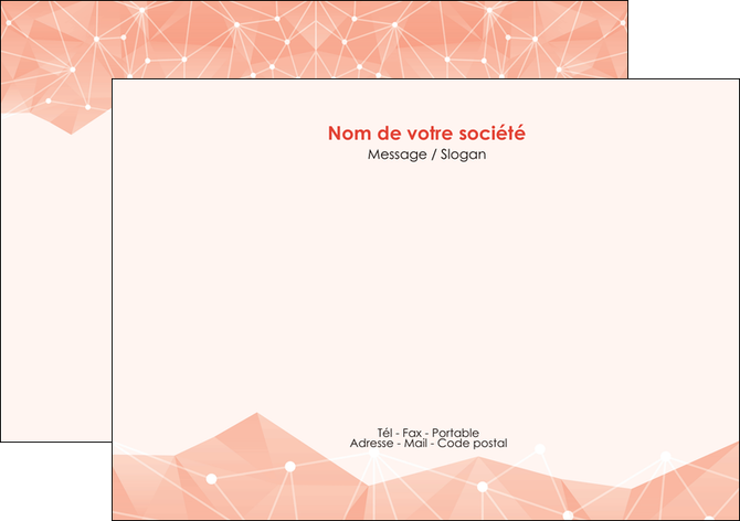 modele en ligne flyers saumon fond saumon pastel tendre MIDBE60482