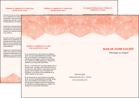 creation graphique en ligne depliant 3 volets  6 pages  saumon fond saumon pastel tendre MFLUOO60484