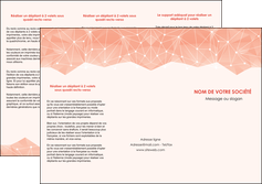 creation graphique en ligne depliant 3 volets  6 pages  saumon fond saumon pastel tendre MFLUOO60484