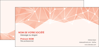 creation graphique en ligne carte de correspondance saumon fond saumon pastel tendre MFLUOO60496