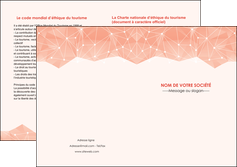 impression depliant 2 volets  4 pages  saumon fond saumon pastel tendre MFLUOO60498