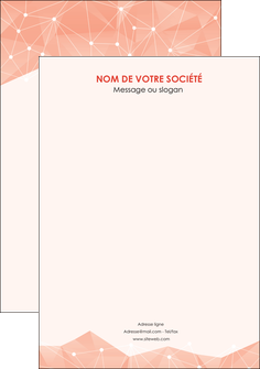 creer modele en ligne flyers saumon fond saumon pastel tendre MFLUOO60504