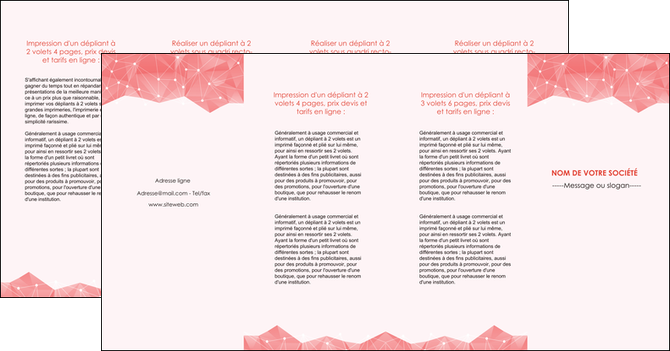 creation graphique en ligne depliant 4 volets  8 pages  saumon fond saumon pastel tendre MIDBE60506