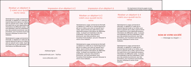 realiser depliant 4 volets  8 pages  saumon fond saumon pastel tendre MFLUOO60508
