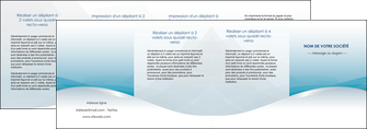 modele en ligne depliant 4 volets  8 pages  bleu bleu pastel fond au bleu pastel MFLUOO60560