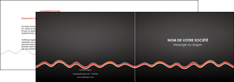 impression depliant 2 volets  4 pages  web design gris gris fonce mat MIF60900