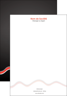 creer modele en ligne tete de lettre web design gris gris fonce mat MIF60916