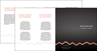 imprimer depliant 4 volets  8 pages  web design gris gris fonce mat MIF60930
