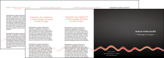 impression depliant 4 volets  8 pages  web design gris gris fonce mat MIF60932