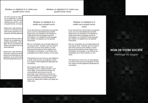 faire depliant 3 volets  6 pages  gris fond gris fonce MFLUOO61430