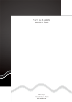 Commander Papier à lettre pour facture, devis, bon de commande  modèle graphique pour devis d'imprimeur Tête de lettre A4