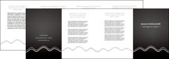 imprimer depliant 4 volets  8 pages  gris fond gris courbes MLIGBE61498