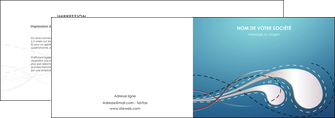 creer modele en ligne depliant 2 volets  4 pages  bleu fond bleu couleurs froides MIDBE61680