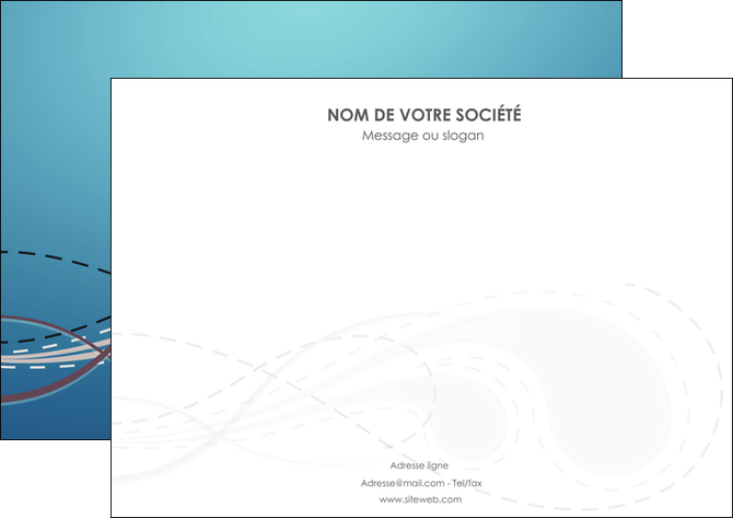 impression affiche bleu fond bleu couleurs froides MIDBE61682
