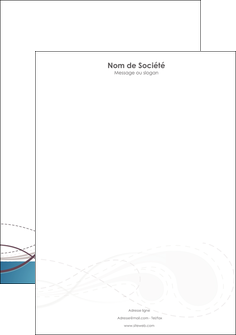 personnaliser modele de tete de lettre bleu fond bleu couleurs froides MIDBE61696