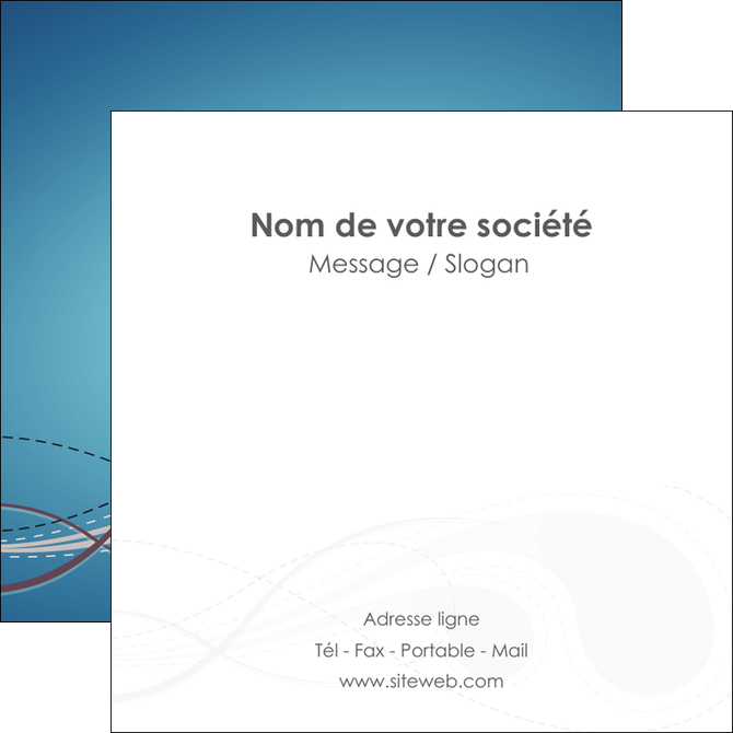 creation graphique en ligne flyers bleu fond bleu couleurs froides MIDBE61698