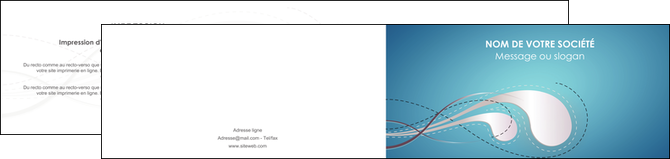 maquette en ligne a personnaliser depliant 2 volets  4 pages  bleu fond bleu couleurs froides MIDBE61700