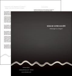 modele en ligne depliant 2 volets  4 pages  gris fond gris arriere plan MIFBE61860