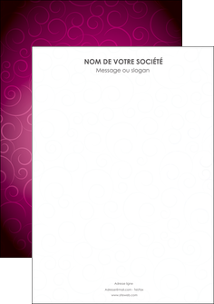 creation graphique en ligne affiche fushia rose courbes MLGI61886