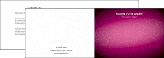 impression depliant 2 volets  4 pages  fushia rose courbes MLGI61900