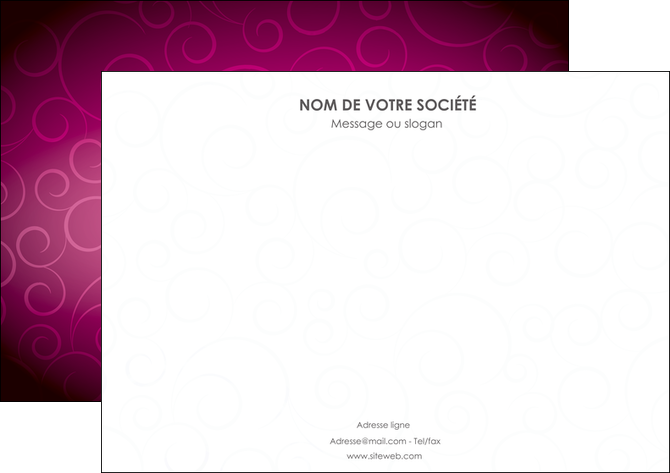 impression affiche fushia rose courbes MLGI61902
