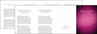 creation graphique en ligne depliant 4 volets  8 pages  fushia rose courbes MLGI61932