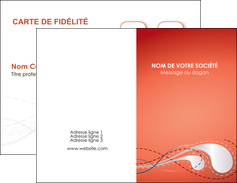 imprimerie carte de visite rouge couleur rouge orange MLIGBE62006