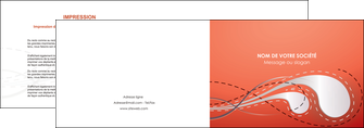 impression depliant 2 volets  4 pages  rouge couleur rouge orange MLIGBE62014