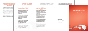 modele depliant 4 volets  8 pages  rouge couleur rouge orange MLIGBE62040