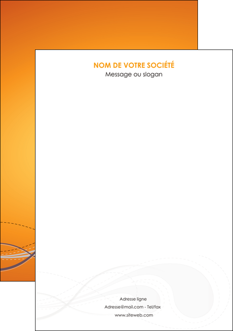 imprimerie flyers orange abstrait abstraction MFLUOO62050