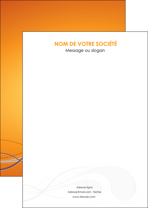 imprimerie flyers orange abstrait abstraction MFLUOO62052