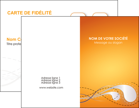 imprimer carte de visite orange abstrait abstraction MFLUOO62058