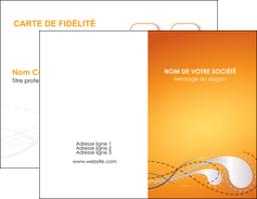 imprimer carte de visite orange abstrait abstraction MFLUOO62058