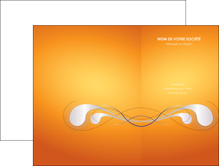 imprimerie pochette a rabat orange abstrait abstraction MFLUOO62062