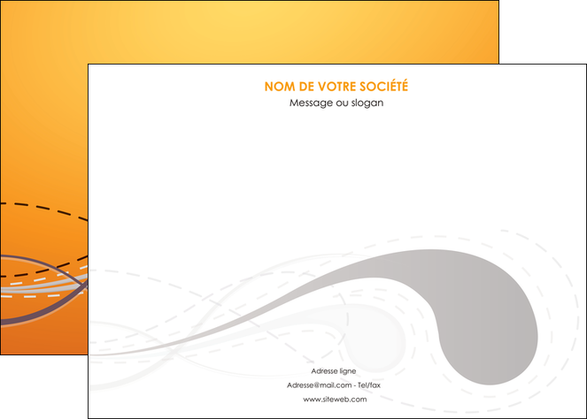 modele en ligne affiche orange abstrait abstraction MFLUOO62068