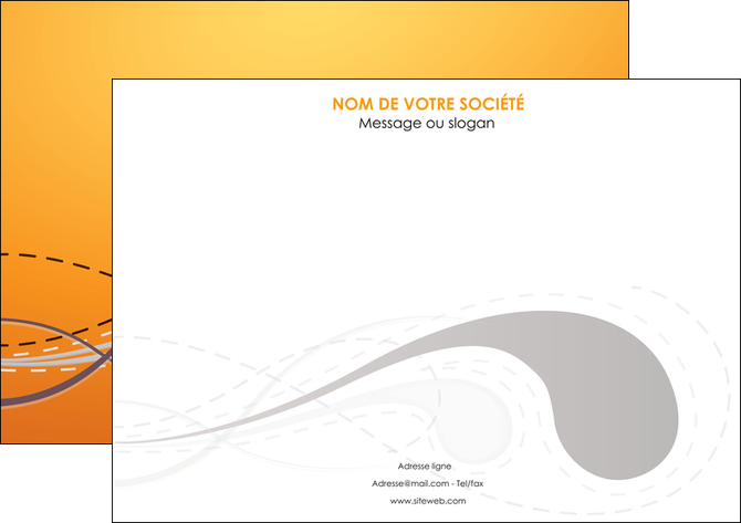 impression affiche orange abstrait abstraction MFLUOO62070