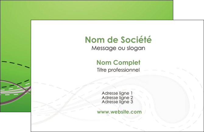 impression carte de visite vert abstrait abstraction MFLUOO62100