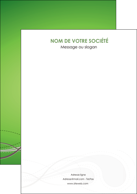 faire modele a imprimer flyers vert abstrait abstraction MFLUOO62104