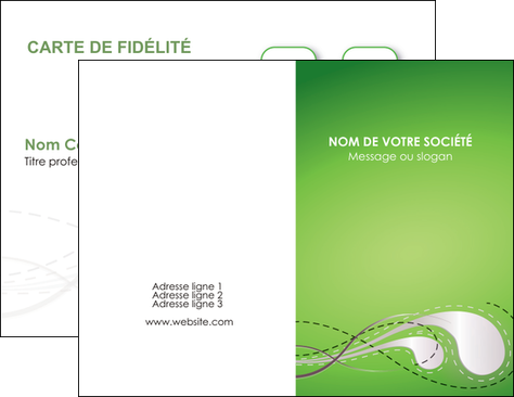 maquette en ligne a personnaliser carte de visite vert abstrait abstraction MLIGLU62110