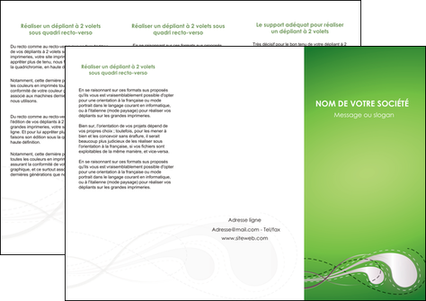 personnaliser maquette depliant 3 volets  6 pages  vert abstrait abstraction MFLUOO62126